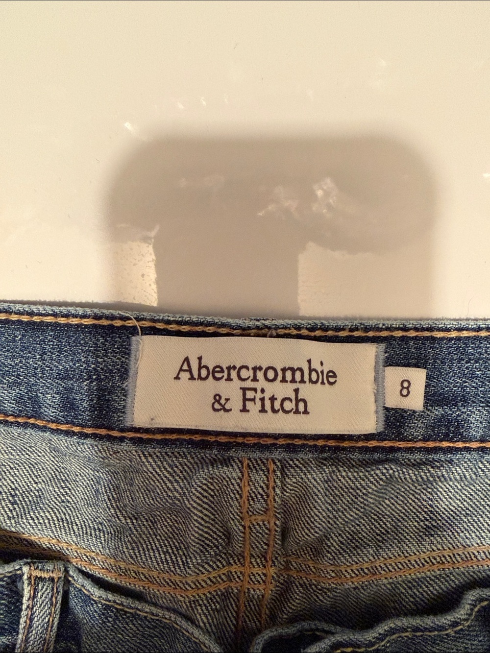 Abercrombie & Fitch Light Blue Distressed Ankle Jeans - Picture 3 of 7